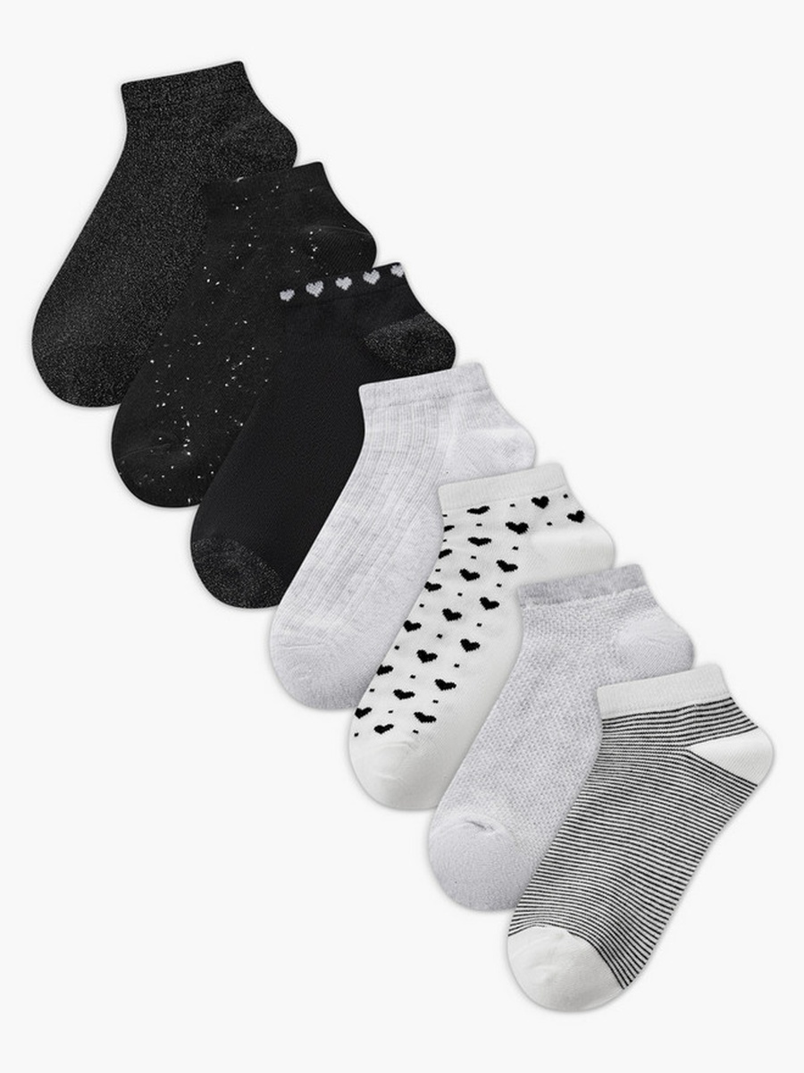 Pack of 7 Trainer Cotton Socks