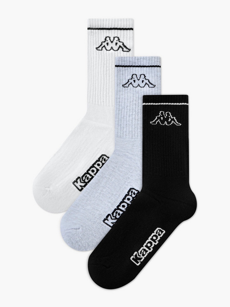 Pack of 3 Crew Length Cotton Socks