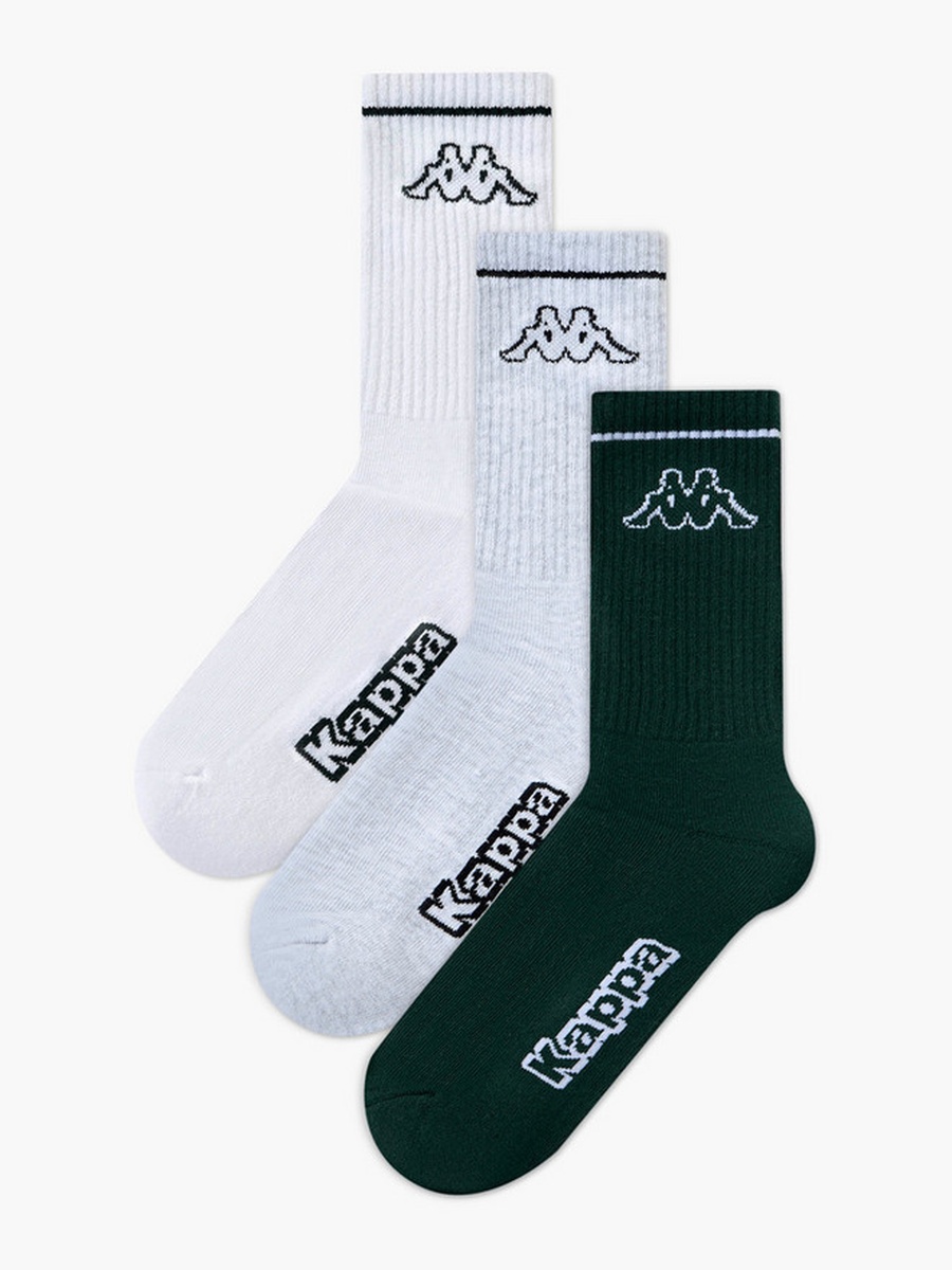 Pack of 3 Crew Length Cotton Socks