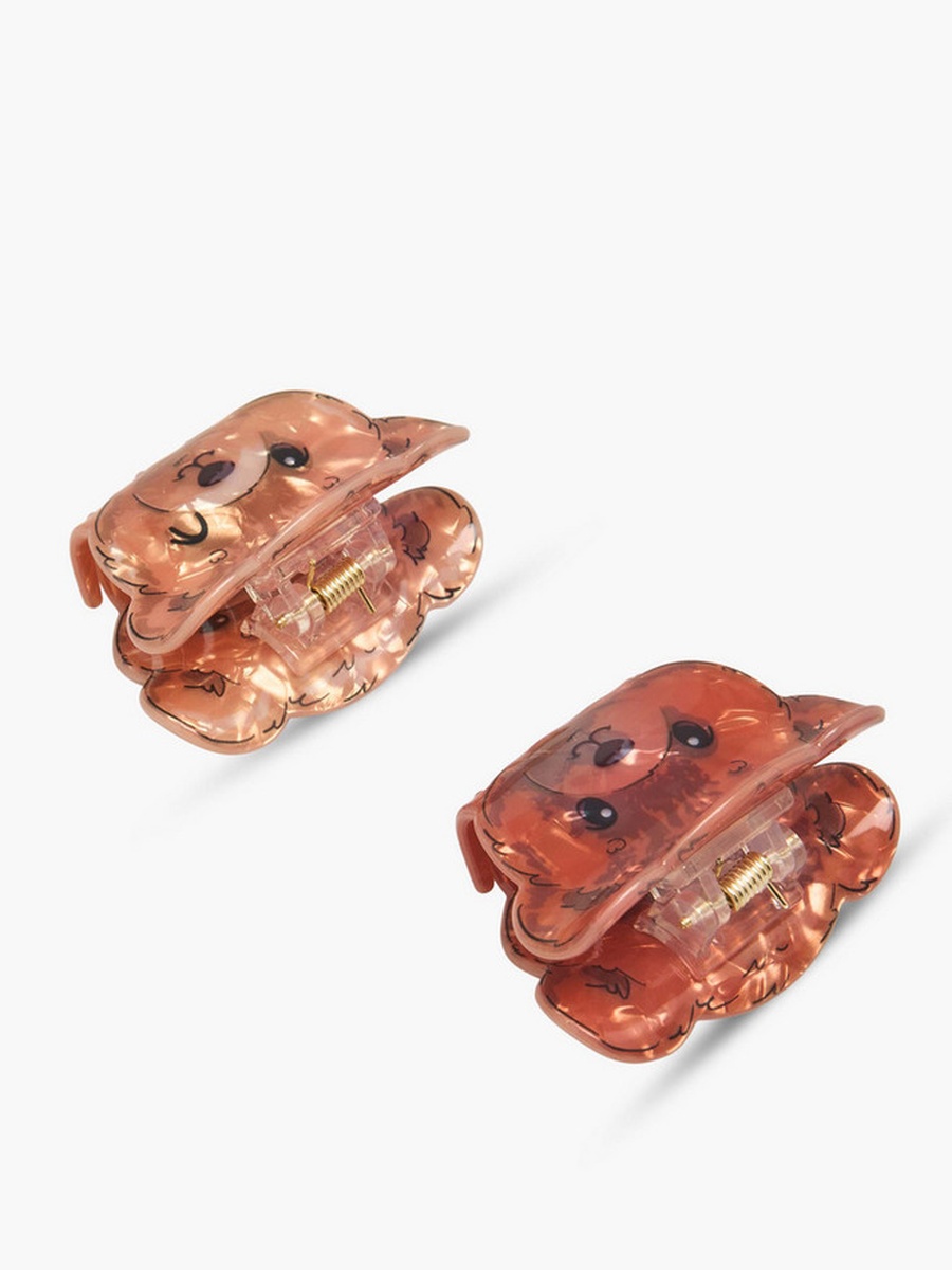 Pack of 2 Bear Hair Clamps with Glossy Finish