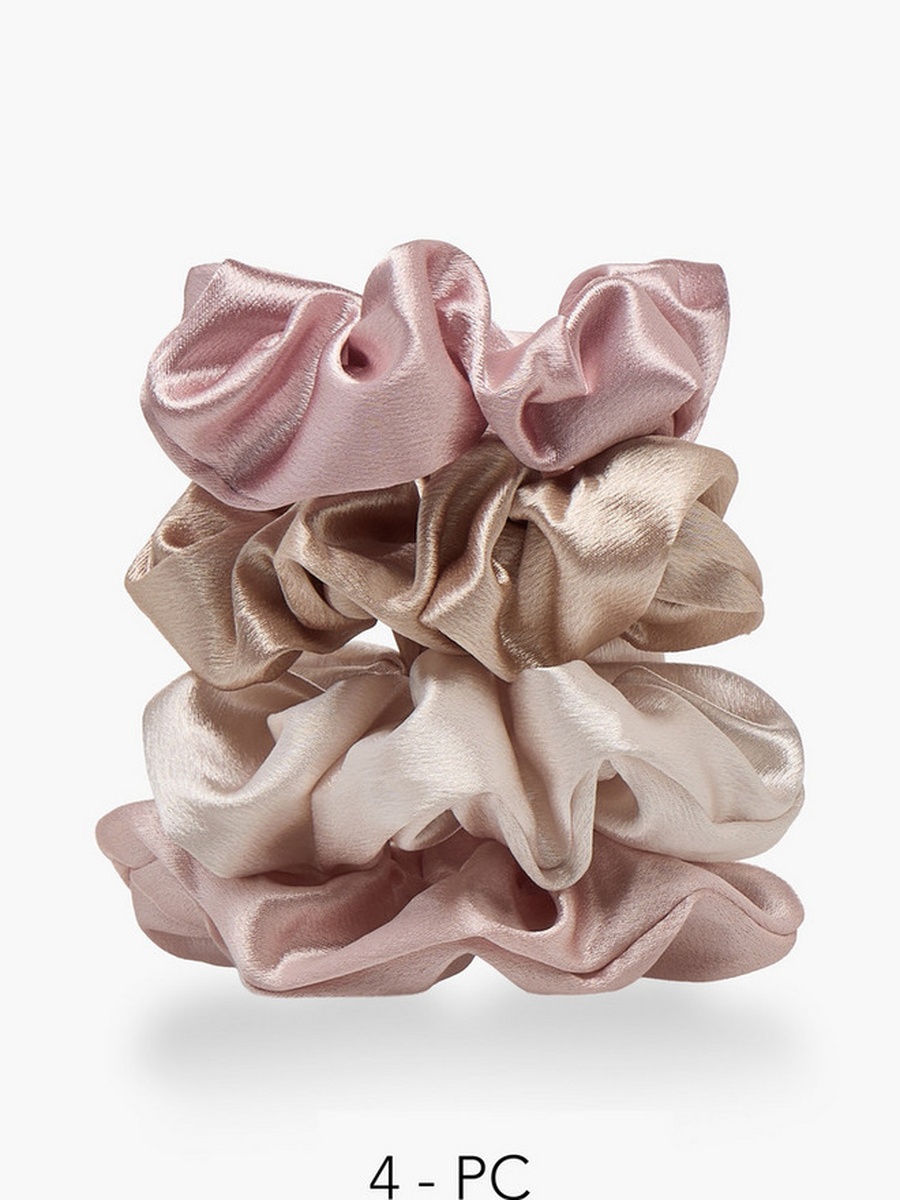 Pack of 4 Satin Hair Scrunchie