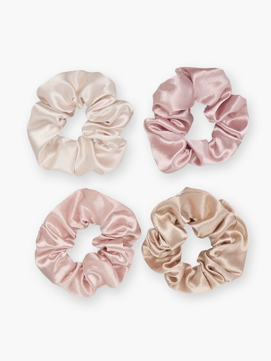 Pack of 4 Satin Hair Scrunchie