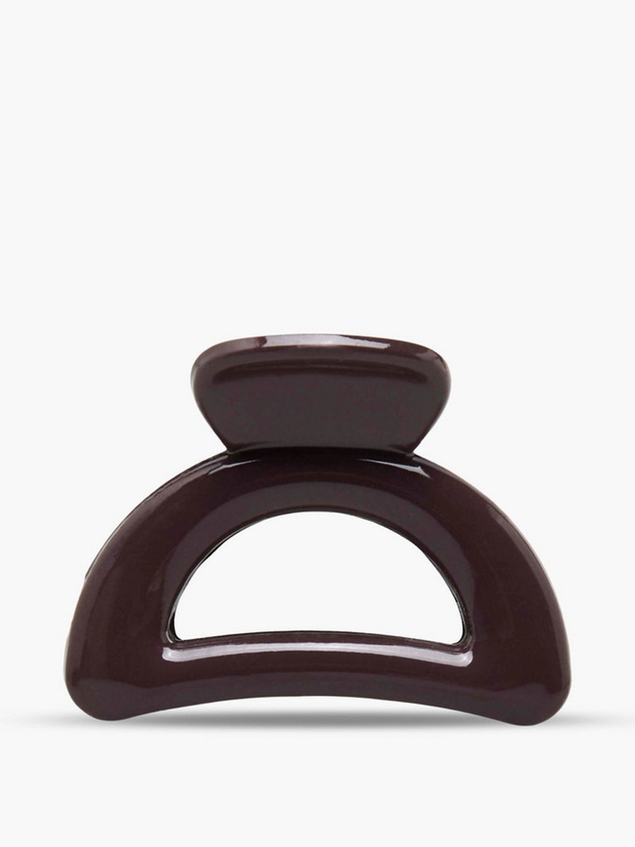 Pack of 6 Curved Hair Clamp with Cutout Design