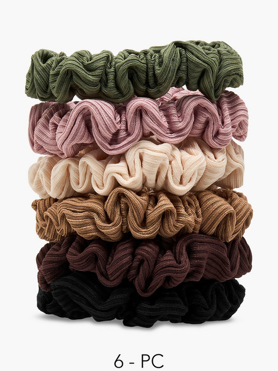 Pack of 6 Hair Scrunchie