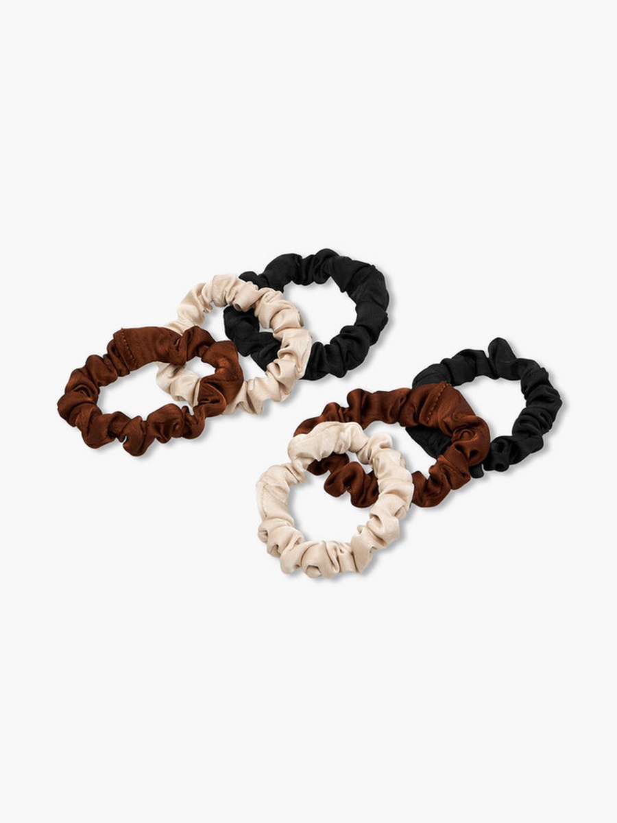 Pack of 6 Satin Hair Scrunchie