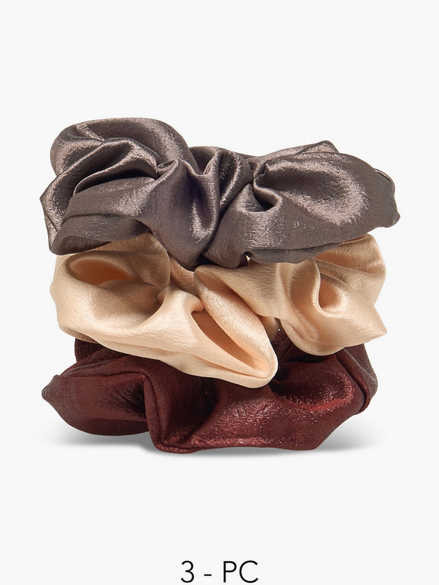 Pack of 3 Satin Hair Scrunchie