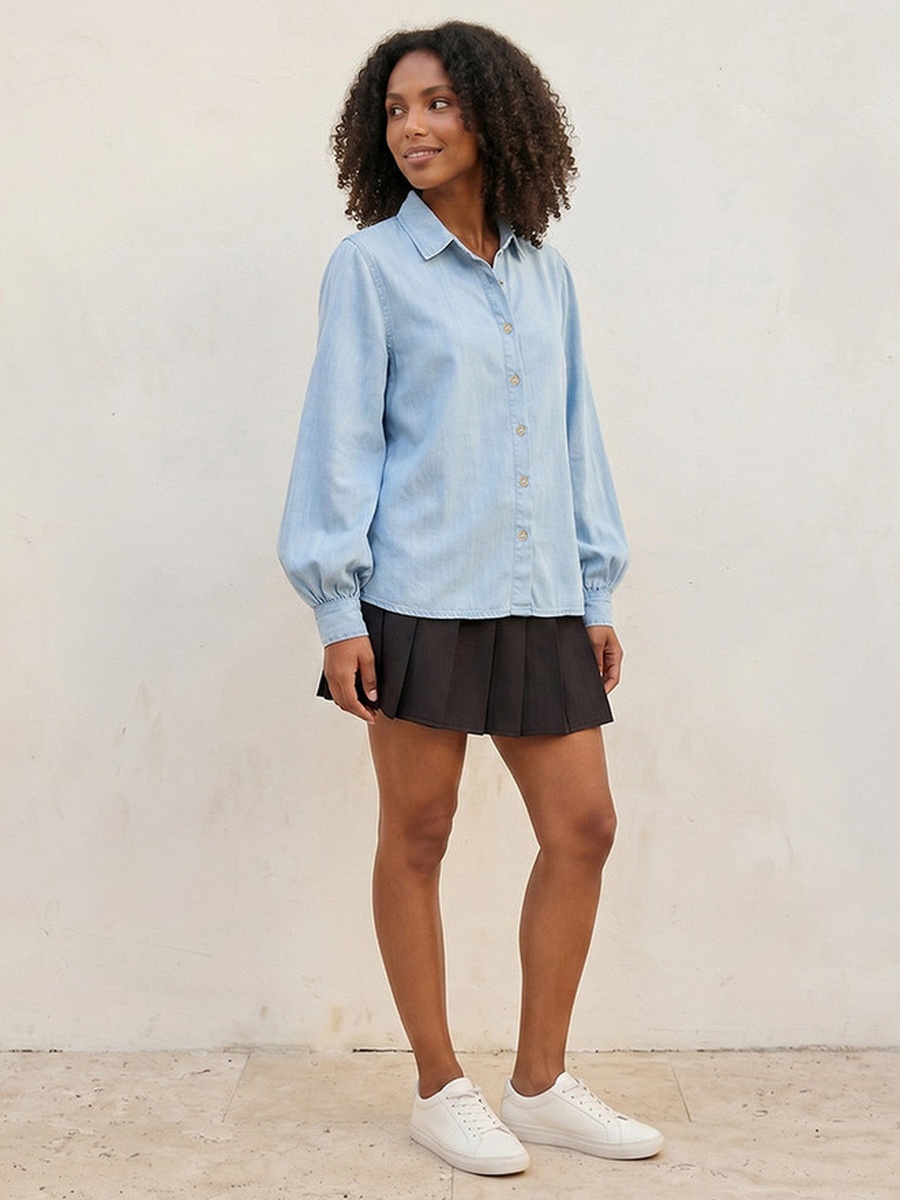 Bishop Sleeves Lyocell Shirt