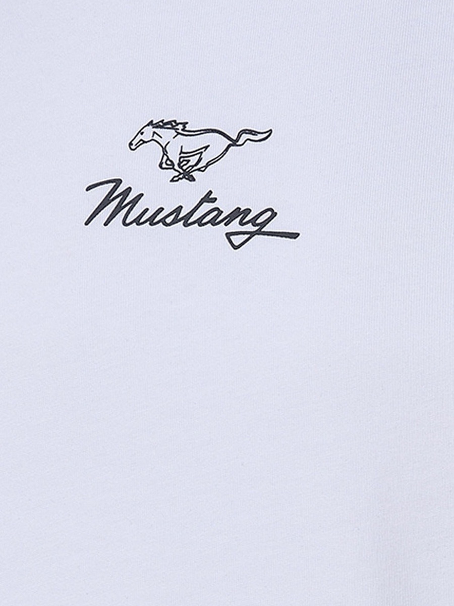 Mustang Regular Fit Crew Neck Short Sleeves Printed T-Shirt