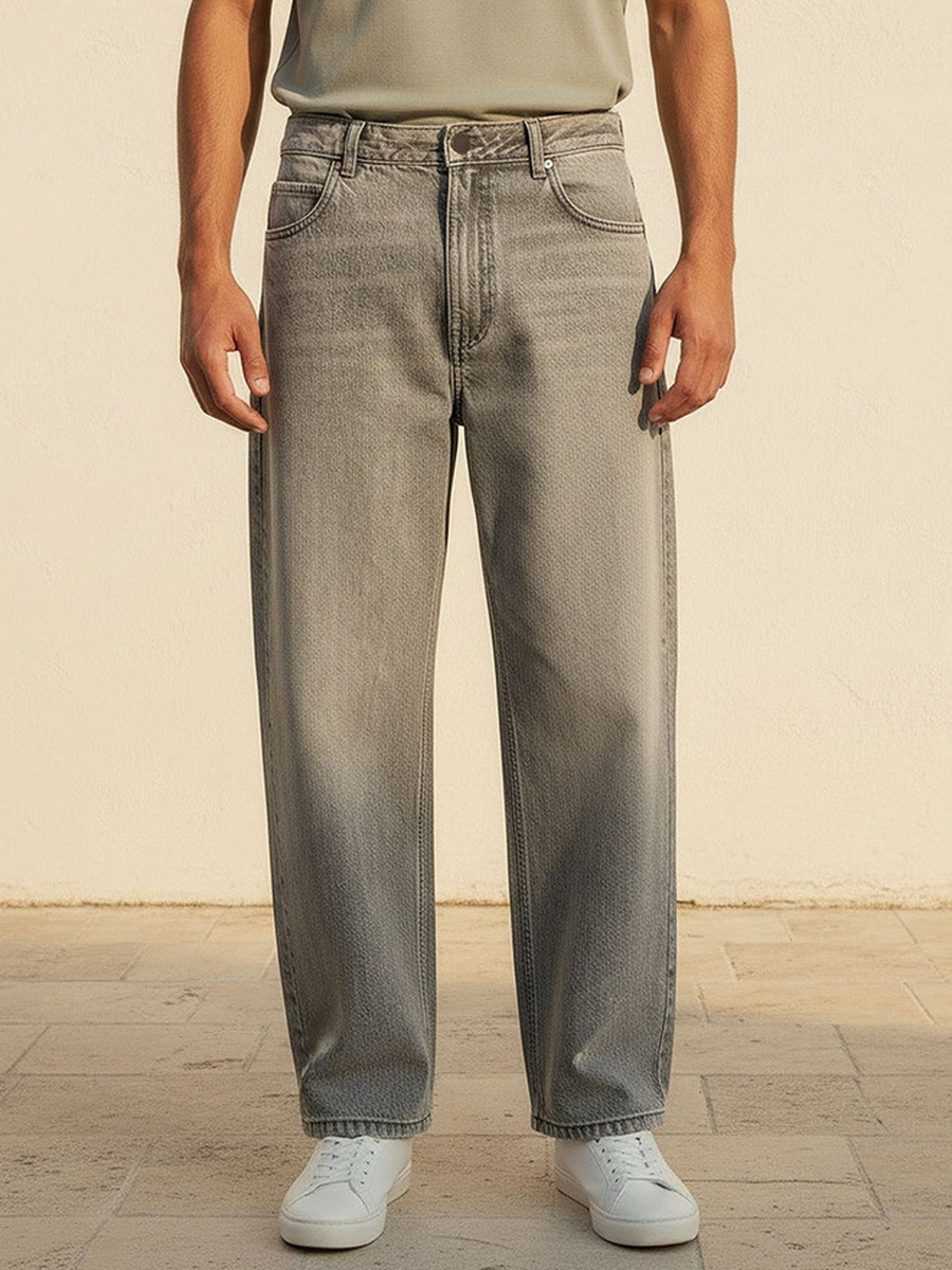 Baggy Fit Mid-Rise Jeans