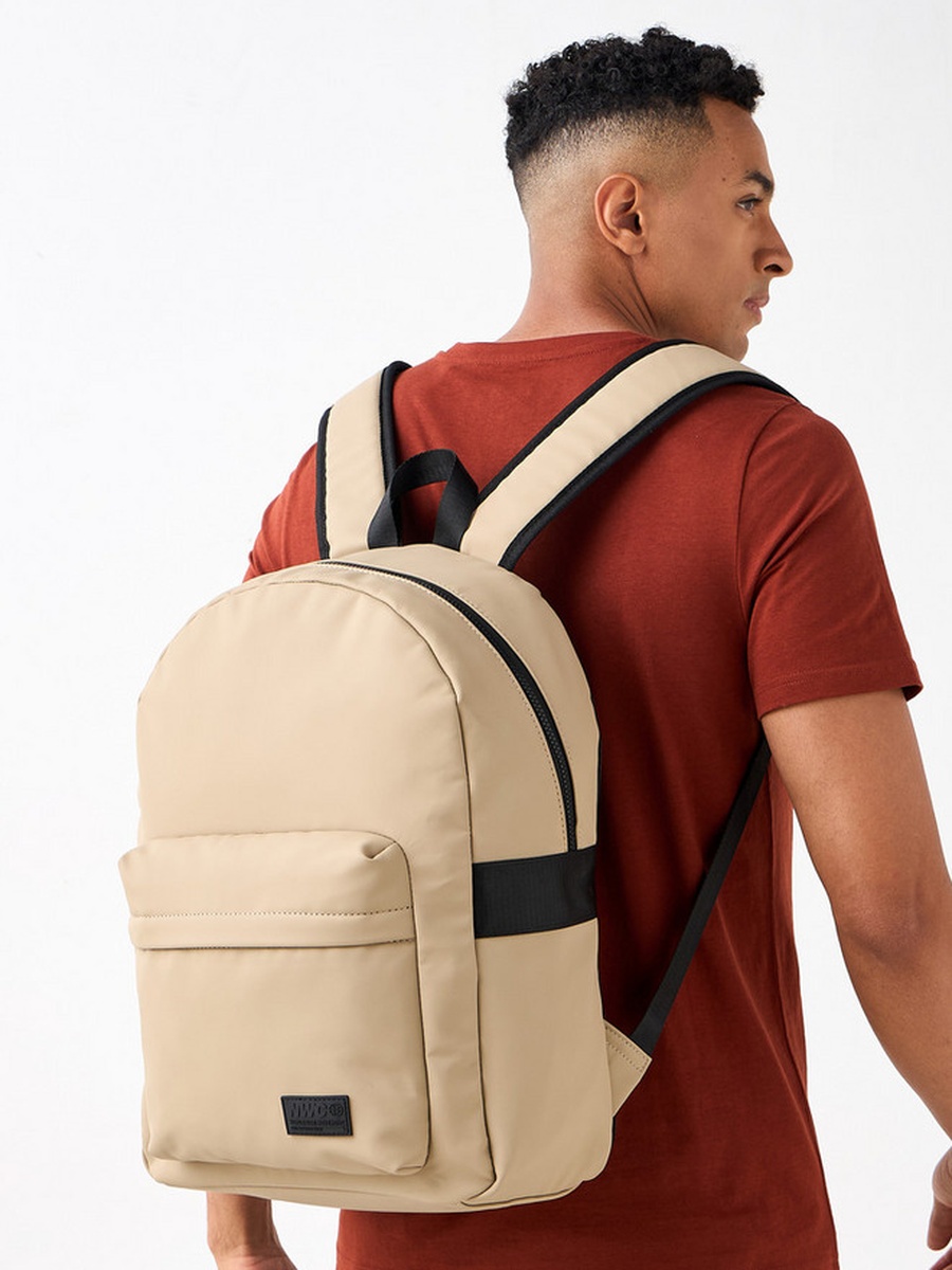 Men Padded Shoulder Strap Backpack