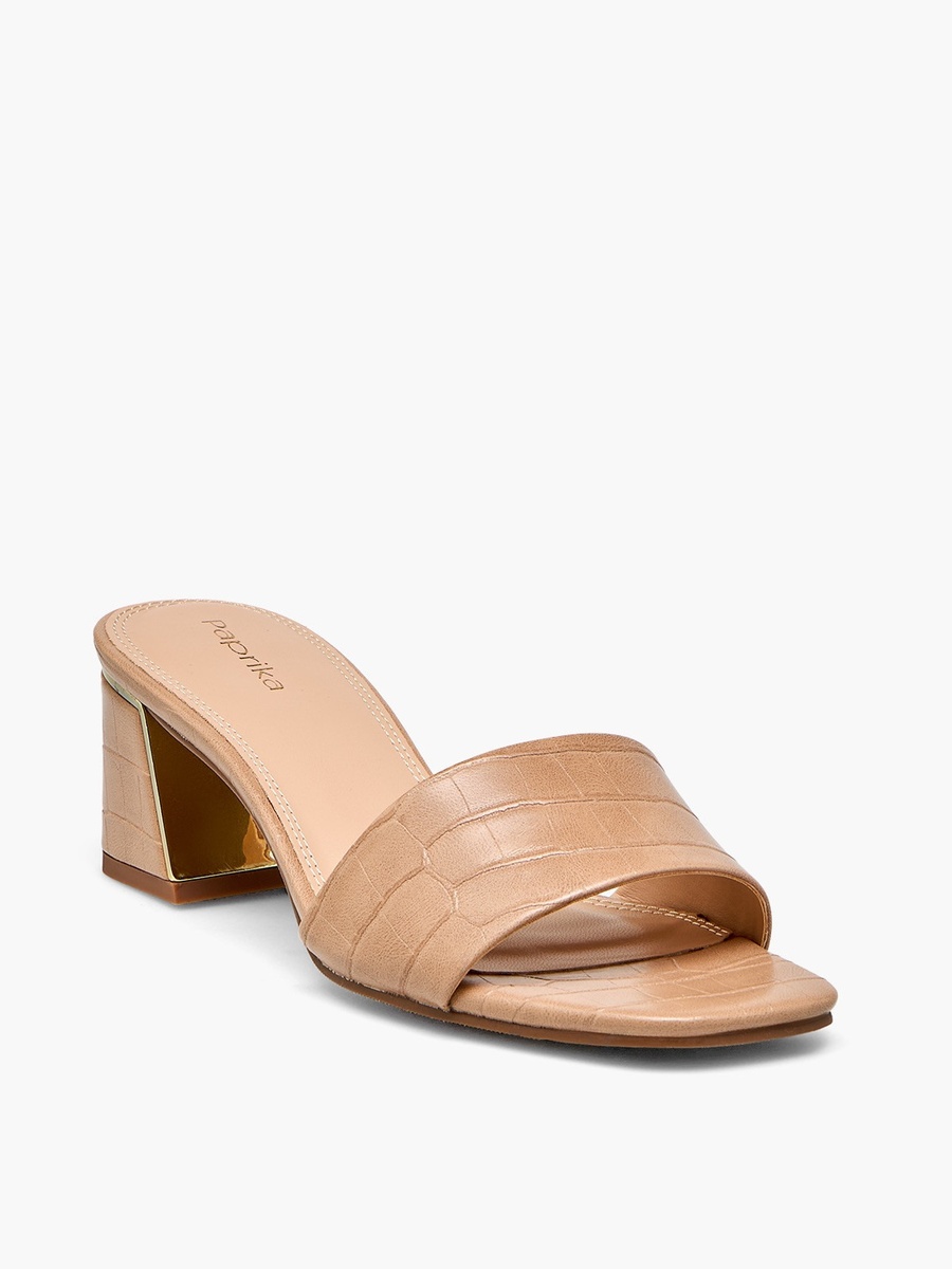 Women Slip-On Block Heel Sandals