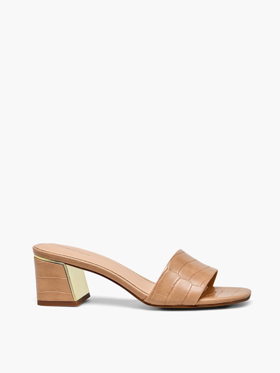 Women Slip-On Block Heel Sandals