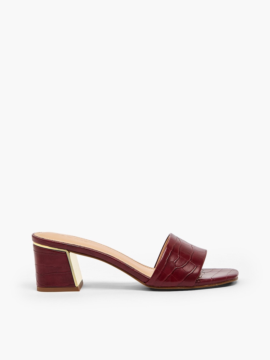 Women Slip-On Block Heel Sandals