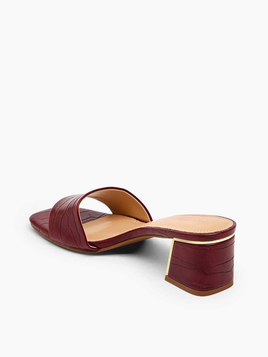 Women Slip-On Block Heel Sandals