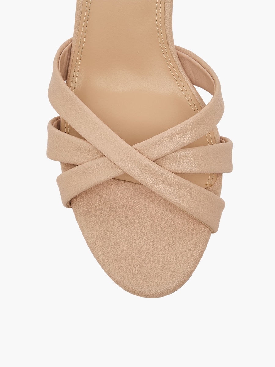 Women Cross Strap Kitten Heel Sandals