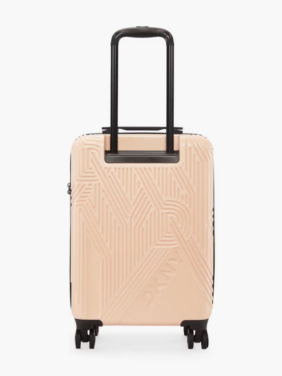 Textured Hardcase Luggage Trolley with Retractable Handle - 20 inches Cabin Bag