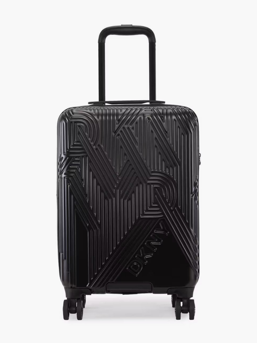 Textured Hardcase Luggage Trolley with Retractable Handle - 24 inches Check-in Bag