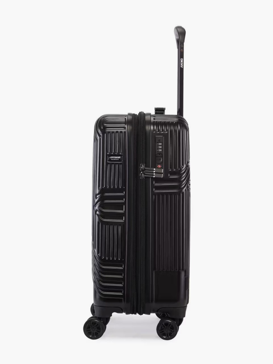 Textured Hardcase Luggage Trolley with Retractable Handle - 24 inches Check-in Bag