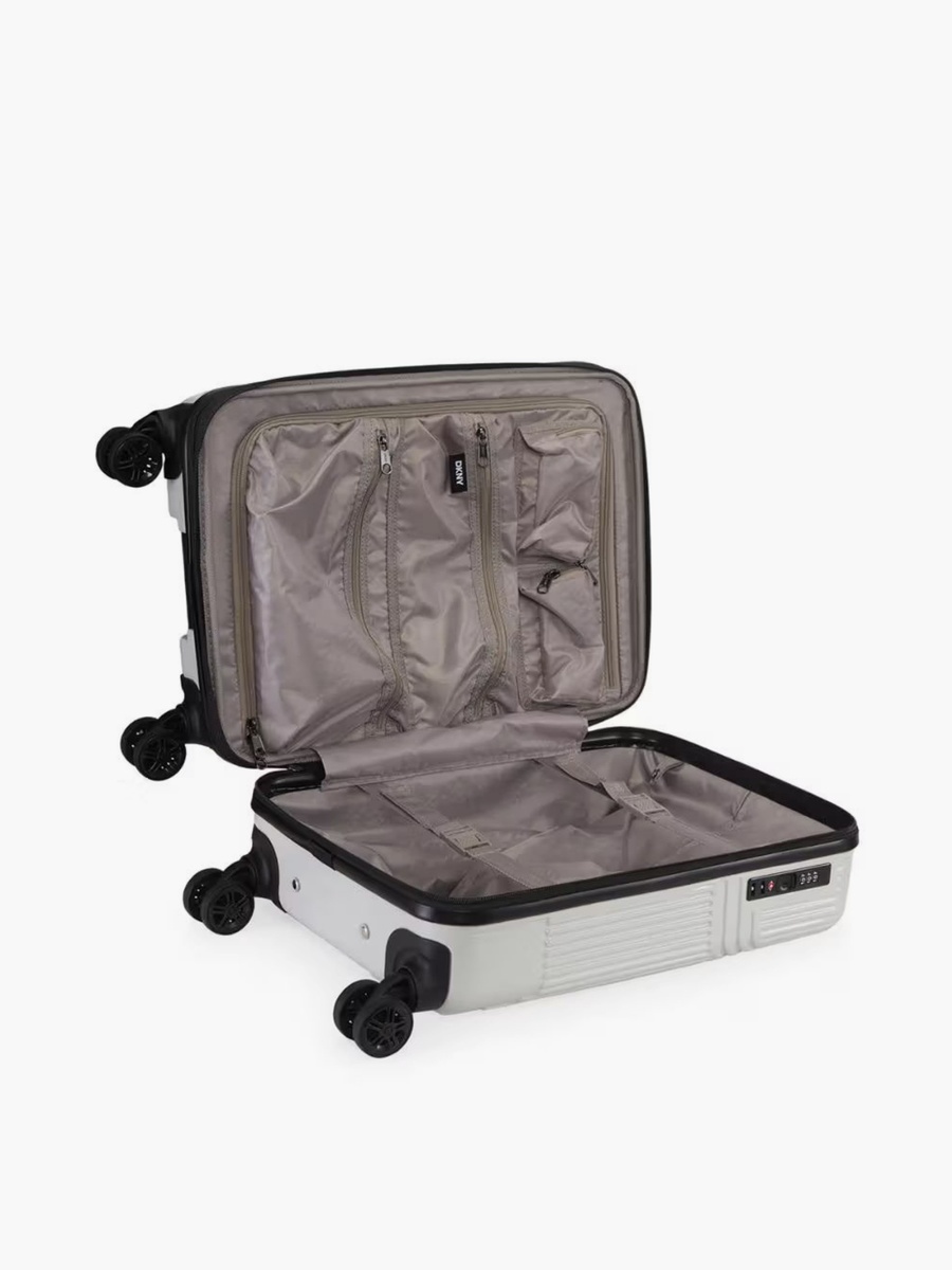 Textured Hardcase Luggage Trolley with Retractable Handle - 24 inches Check-in Bag
