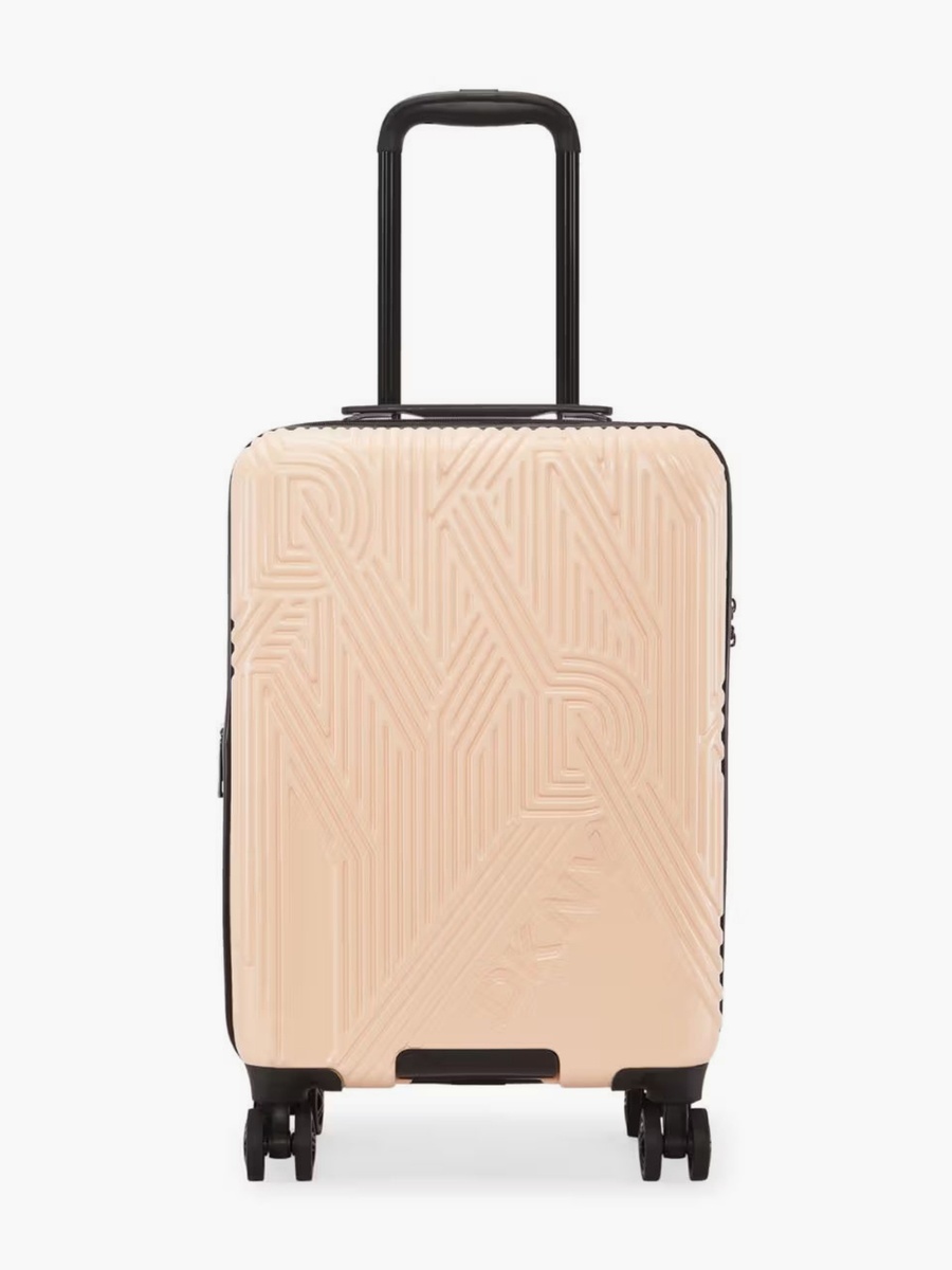 Textured Hardcase Luggage Trolley with Retractable Handle - 24 inches Check-in Bag