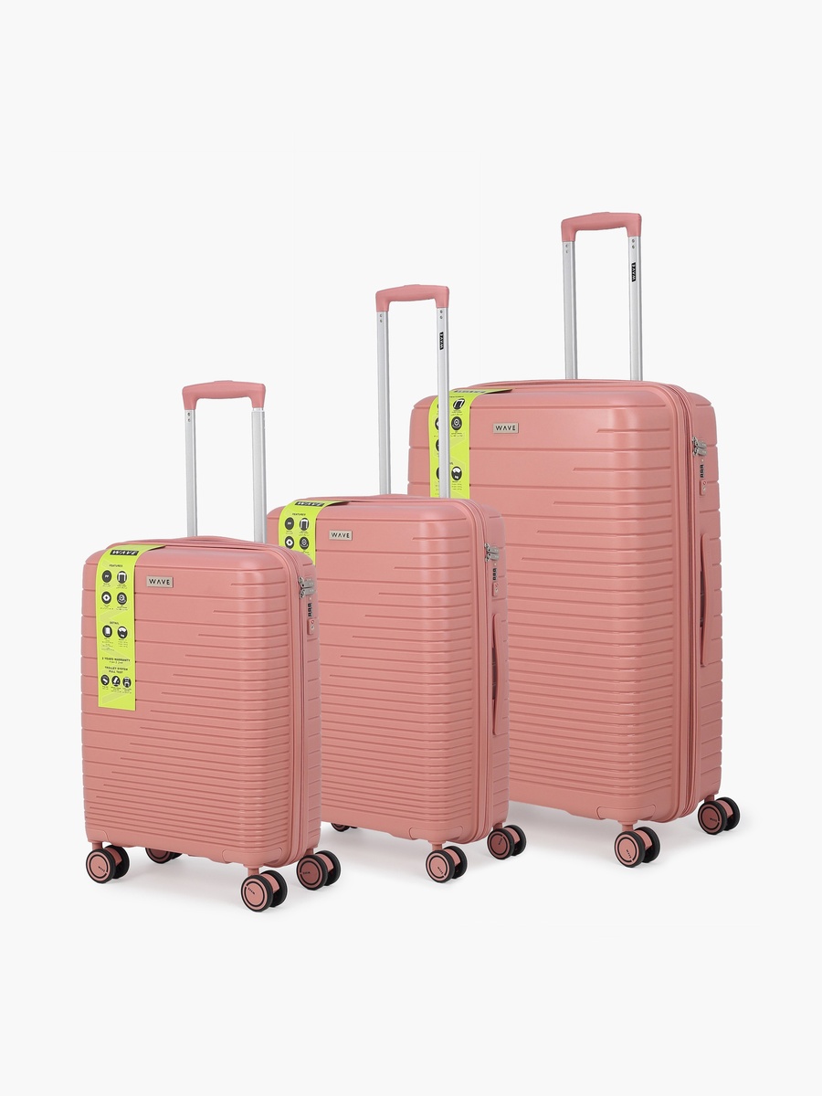 3-Piece Hardcase Luggage Trolley Set with Lock