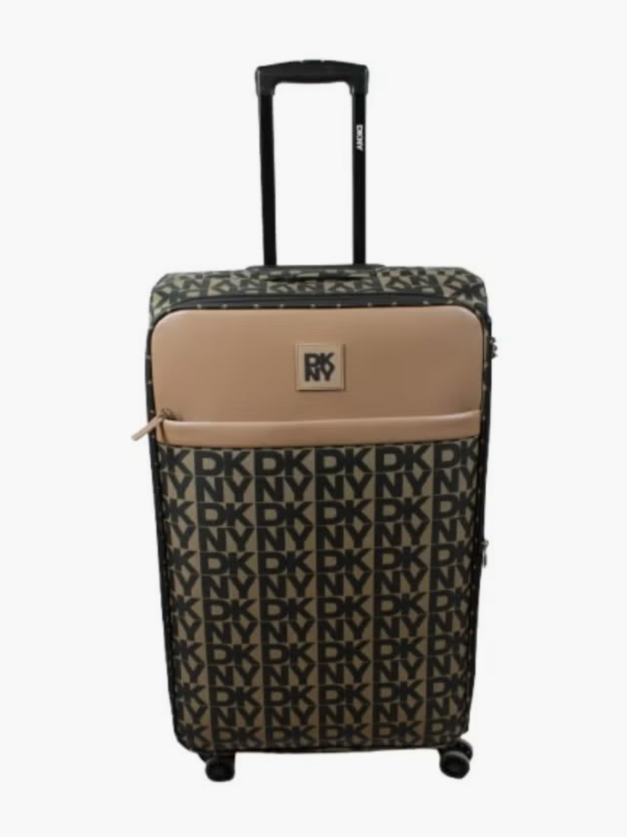 Monogram Print Softcase Luggage Trolley with Retractable Handle - 24 inches Check-in Bag