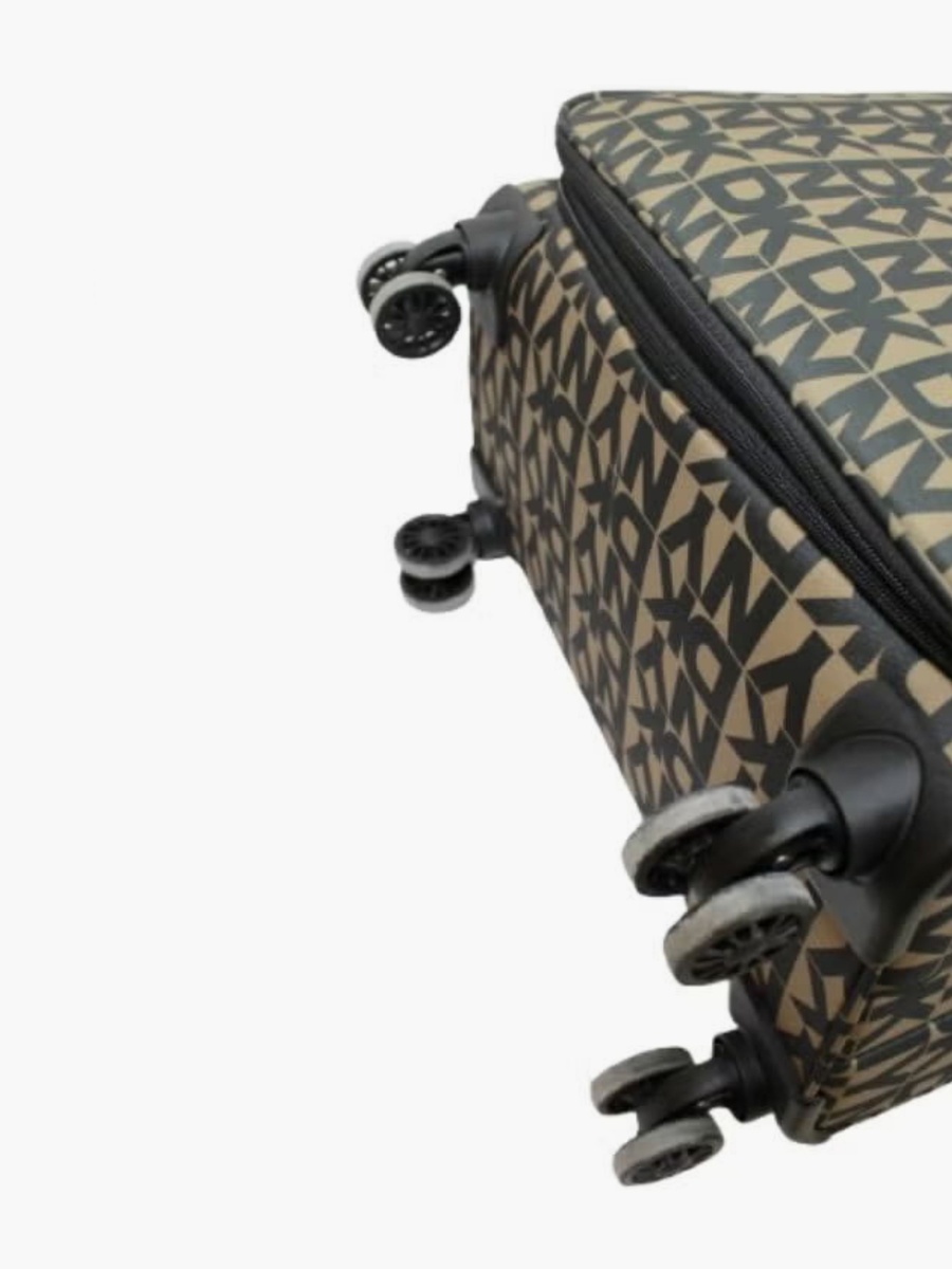 Monogram Print Softcase Luggage Trolley with Retractable Handle - 24 inches Check-in Bag