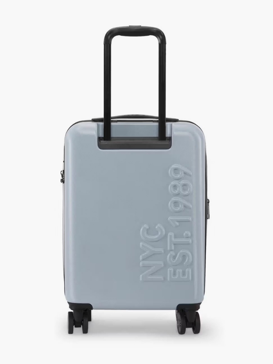 Logo Embossed Hardcase Luggage Trolley with Retractable Handle - 20 inches Cabin Bag