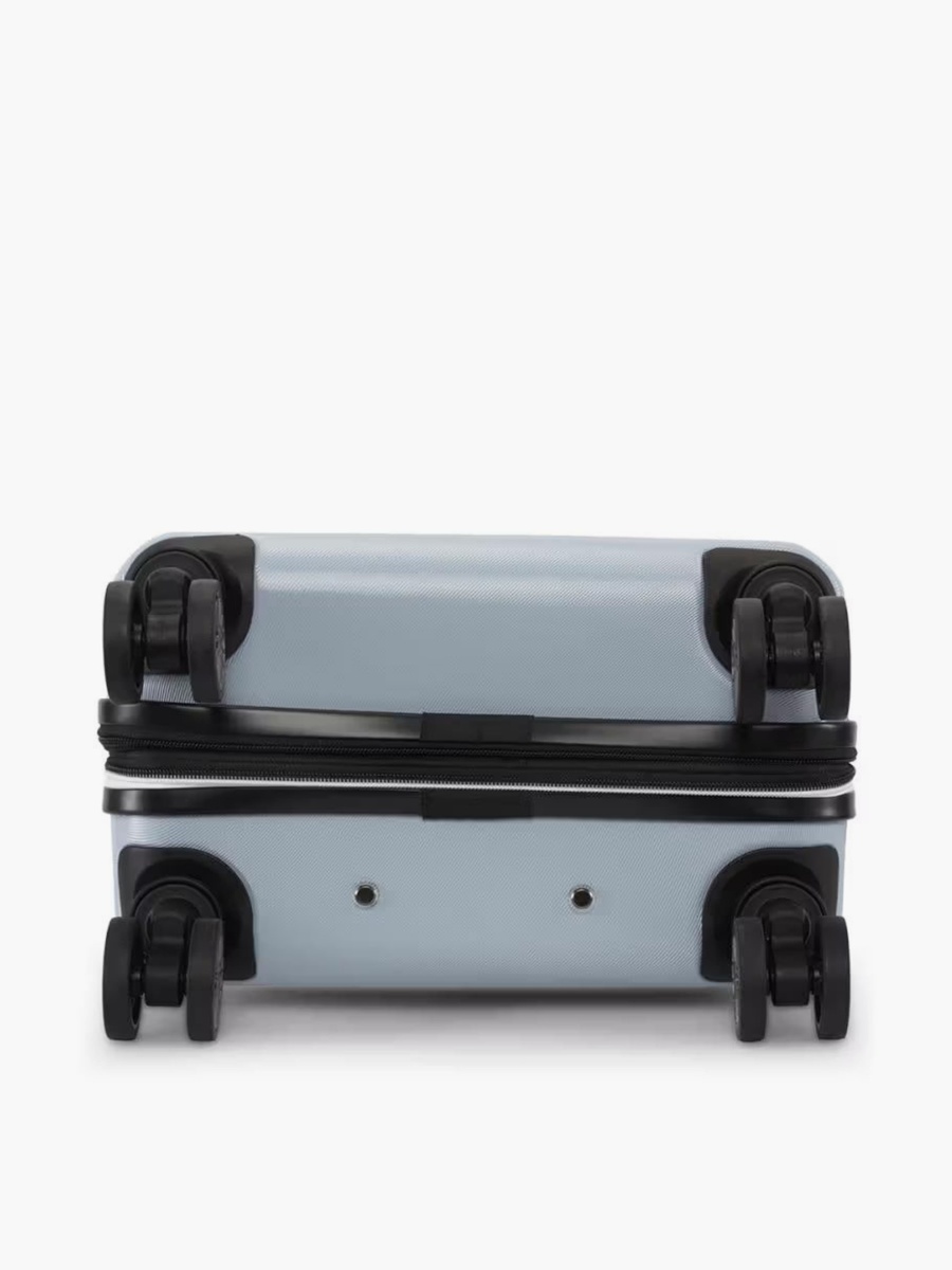 Logo Embossed Hardcase Luggage Trolley with Retractable Handle - 20 inches Cabin Bag