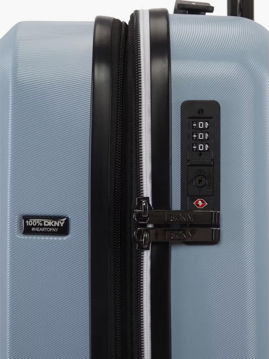 Logo Embossed Hardcase Luggage Trolley with Retractable Handle - 20 inches Cabin Bag