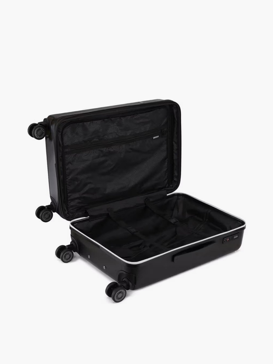 Logo Embossed Hardcase Luggage Trolley with Retractable Handle - 24 inches Check-In Bag