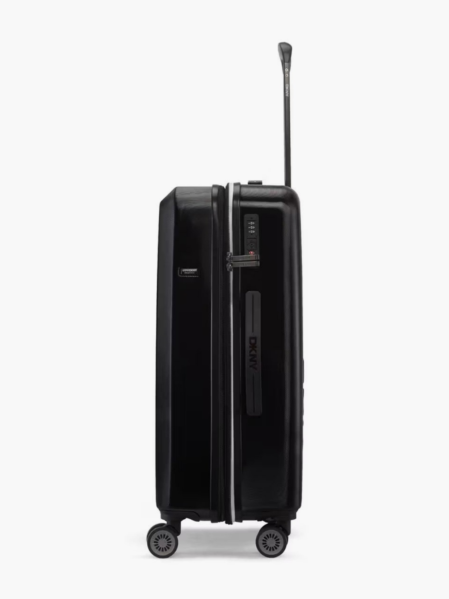 Logo Embossed Hardcase Luggage Trolley with Retractable Handle - 24 inches Check-In Bag