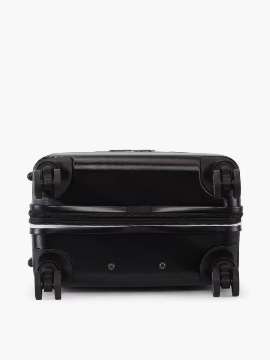 Logo Embossed Hardcase Luggage Trolley with Retractable Handle - 24 inches Check-In Bag
