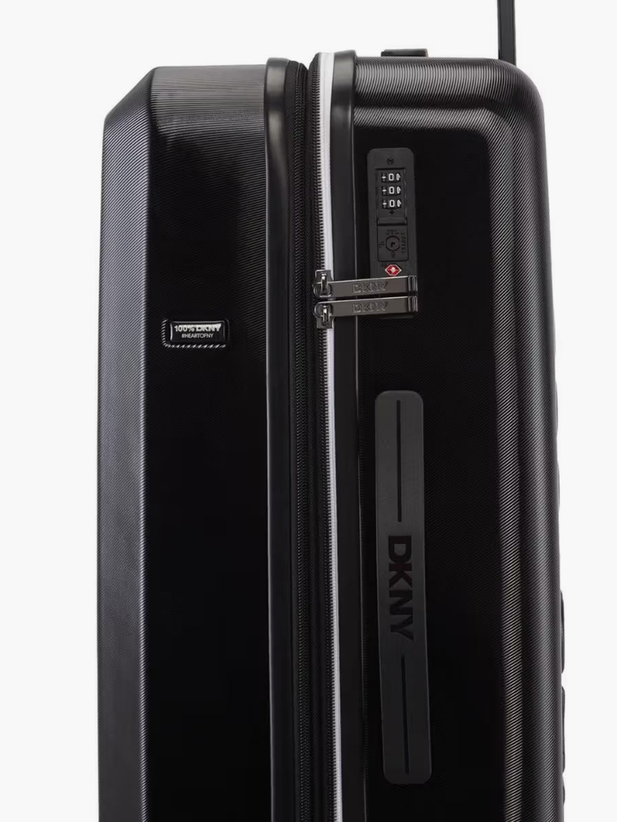 Logo Embossed Hardcase Luggage Trolley with Retractable Handle - 24 inches Check-In Bag