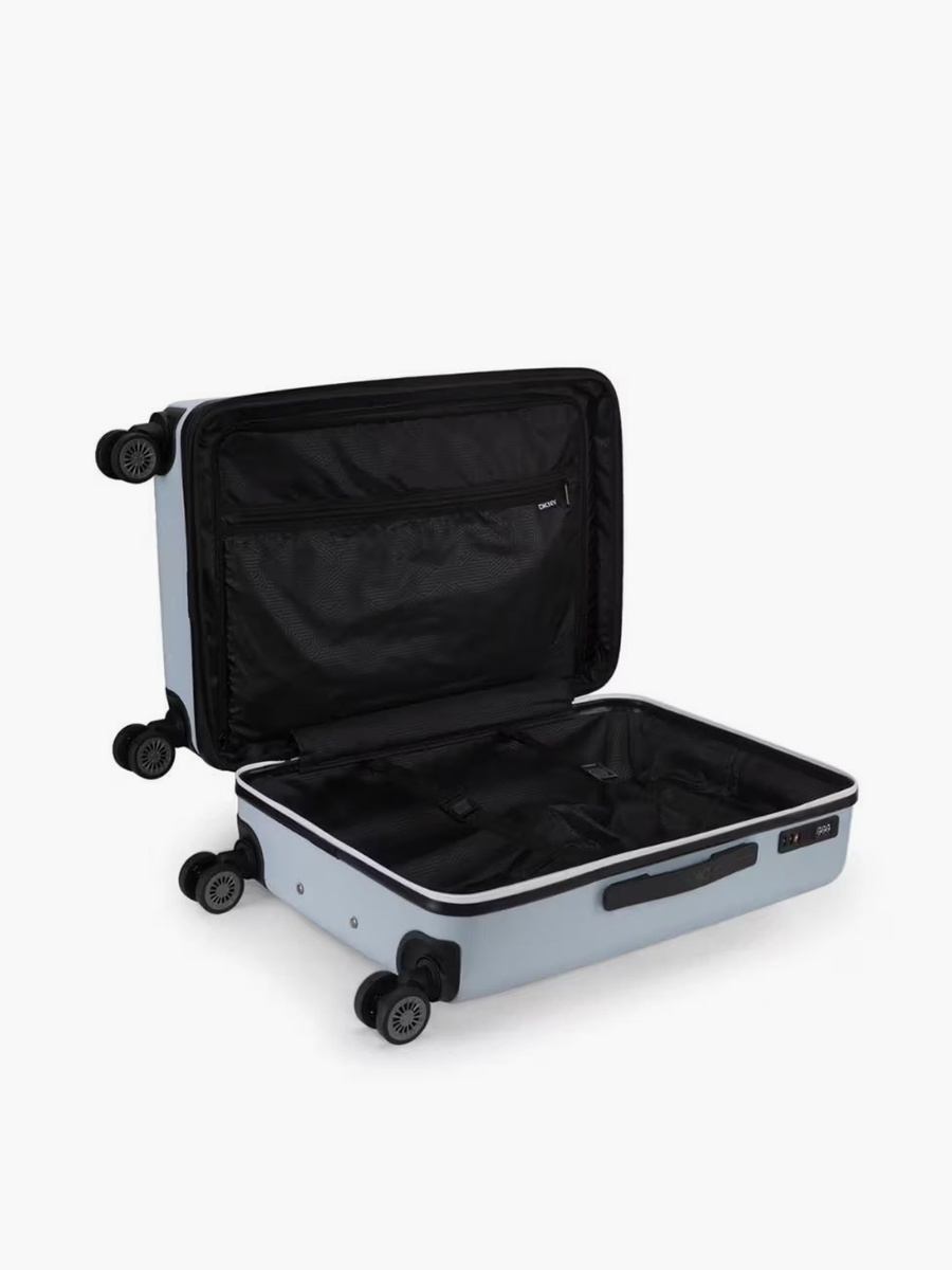 Logo Embossed Hardcase Luggage Trolley with Retractable Handle - 24 inches Check-In Bag