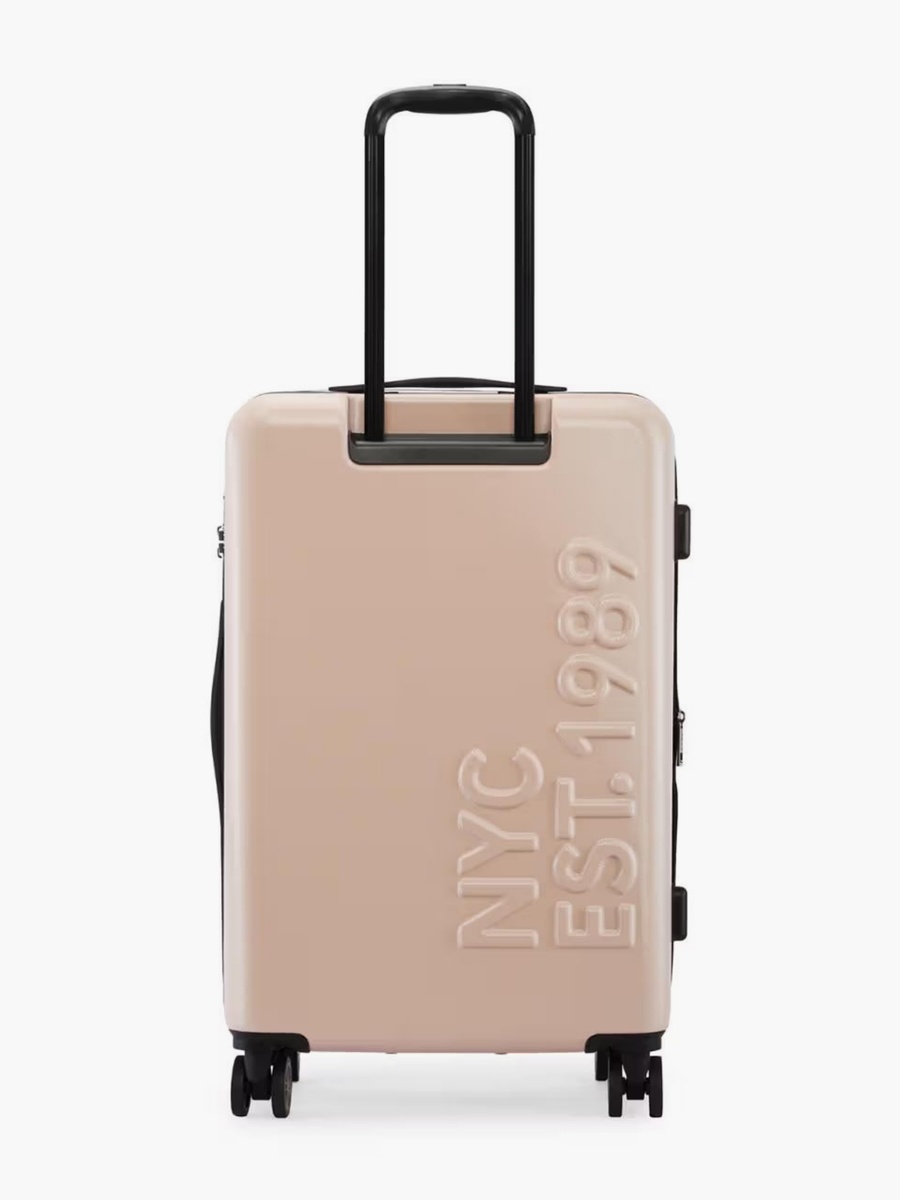Logo Embossed Hardcase Luggage Trolley with Retractable Handle - 24 inches Check-In Bag