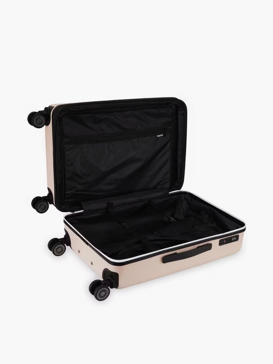 Logo Embossed Hardcase Luggage Trolley with Retractable Handle - 24 inches Check-In Bag