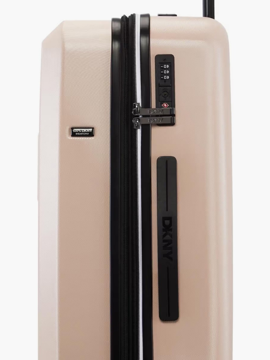 Logo Embossed Hardcase Luggage Trolley with Retractable Handle - 24 inches Check-In Bag