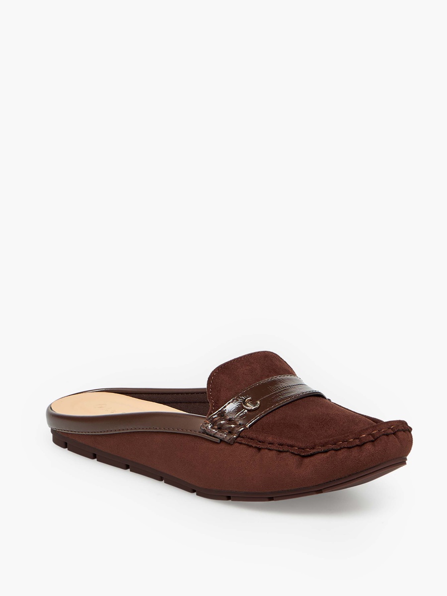 Women Suede Slip-On Mules