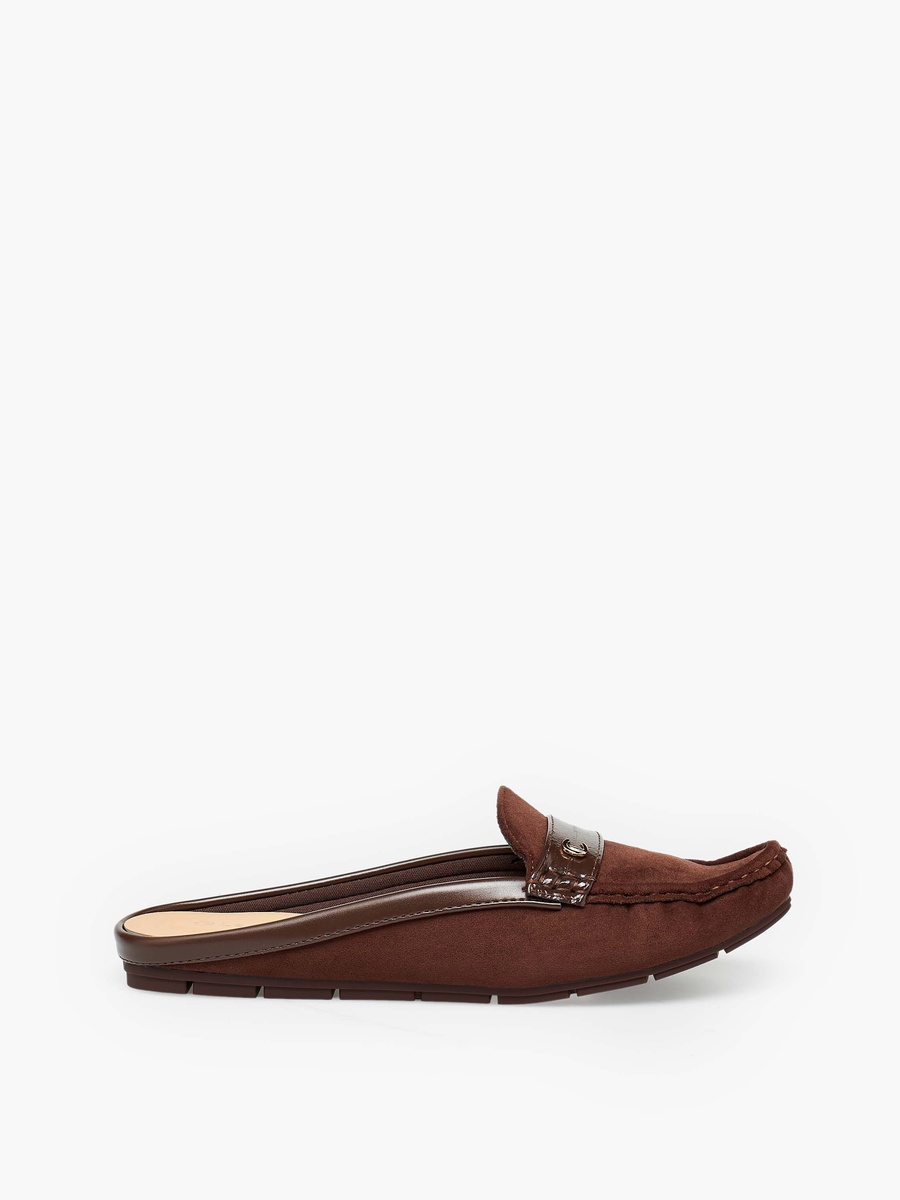 Women Suede Slip-On Mules