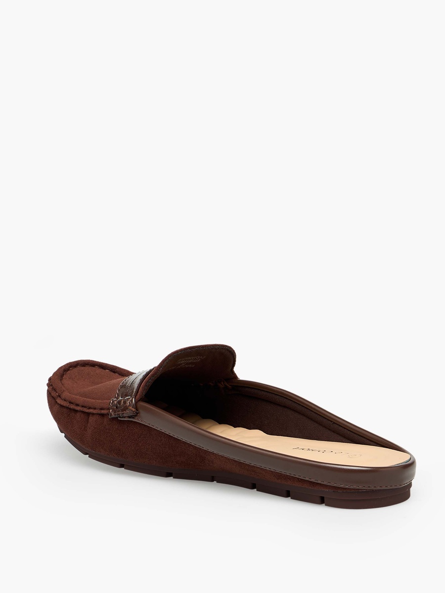 Women Suede Slip-On Mules
