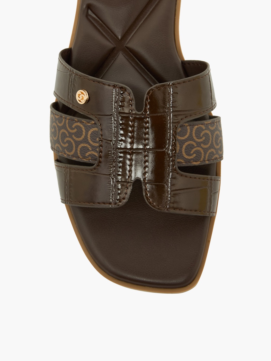 Women Monogram Print Sandals