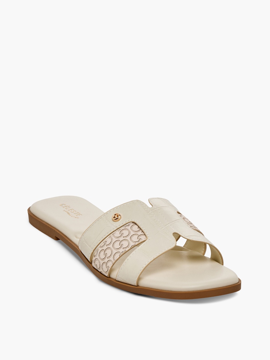Women Monogram Print Sandals