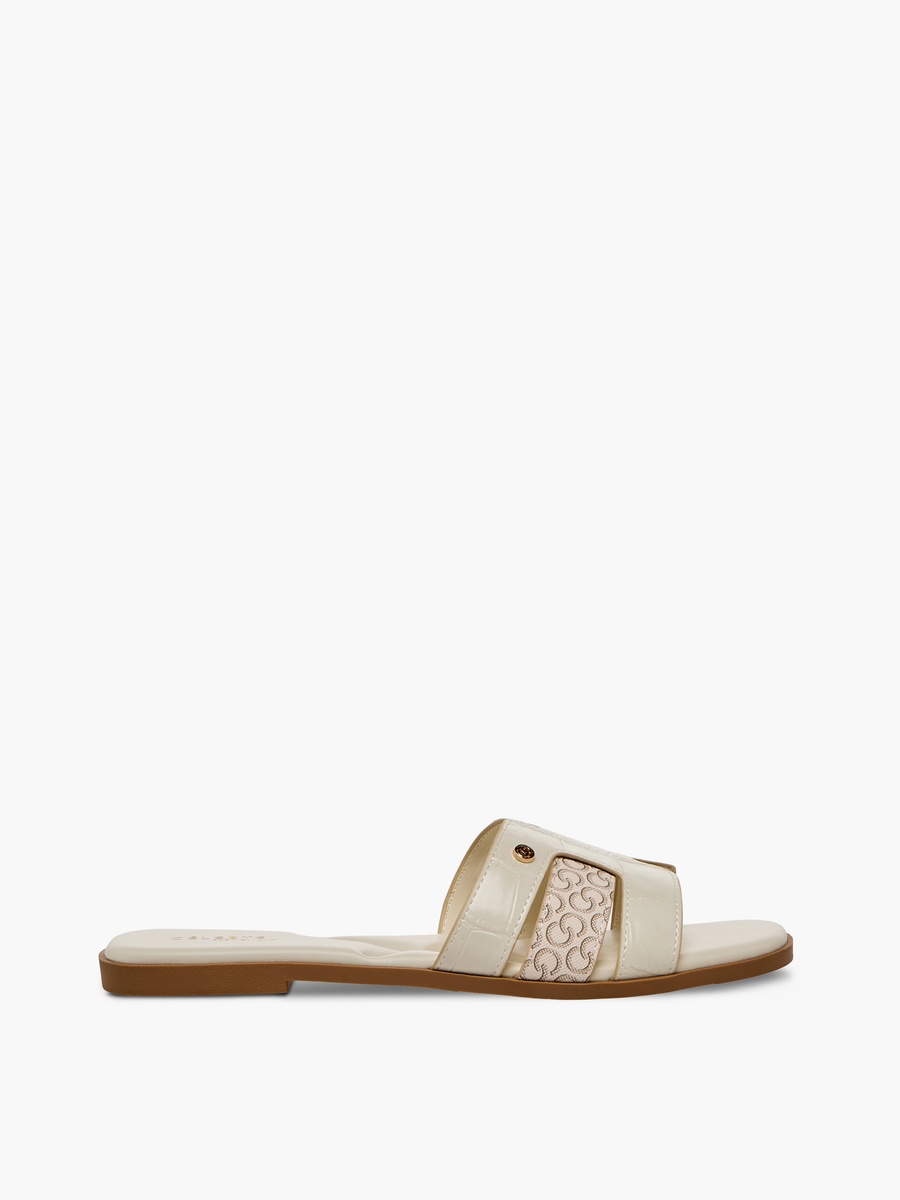 Women Monogram Print Sandals