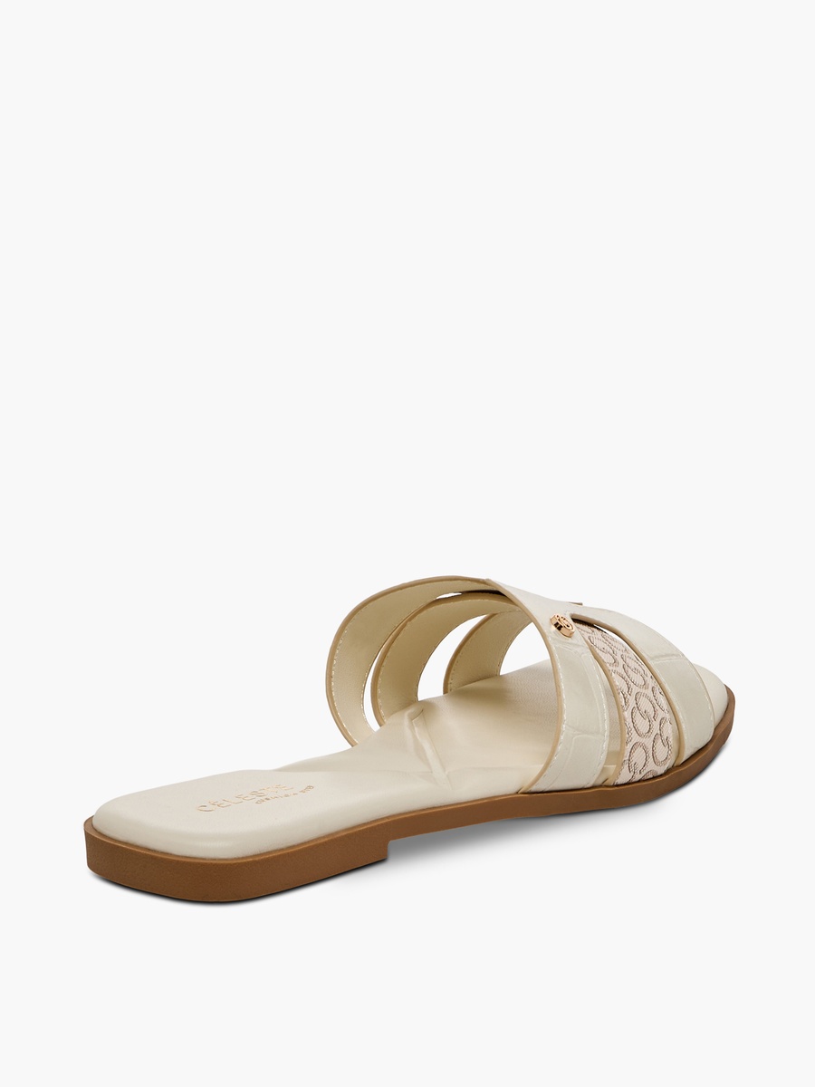 Women Monogram Print Sandals
