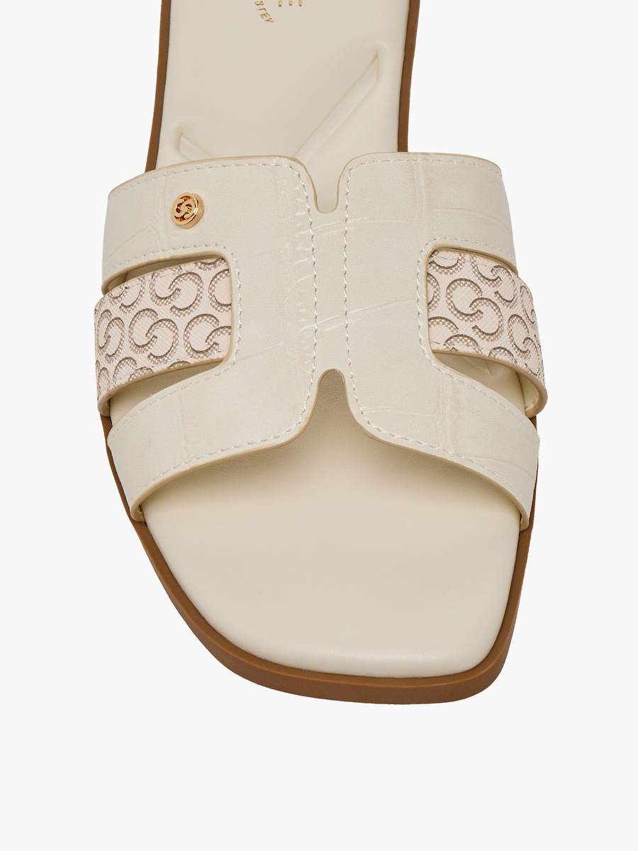 Women Monogram Print Sandals