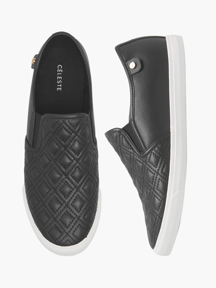 Women Quilted Slip-On Loafers