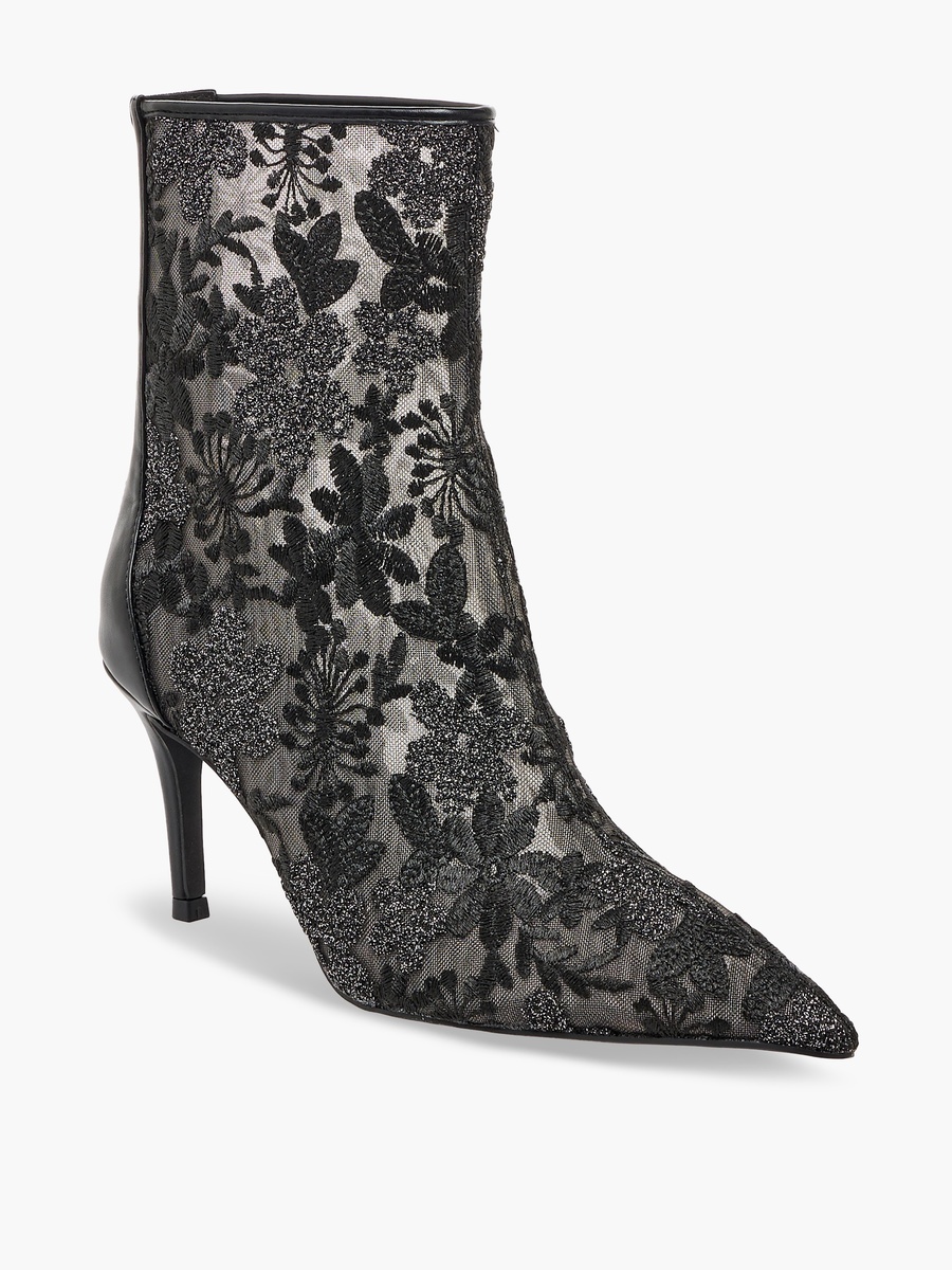 Women Lace Detail Ankle Boots