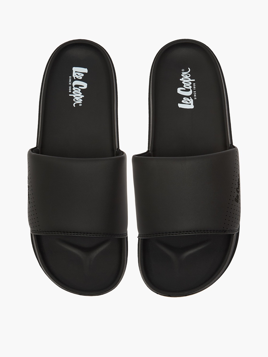 Men Logo Print Slides