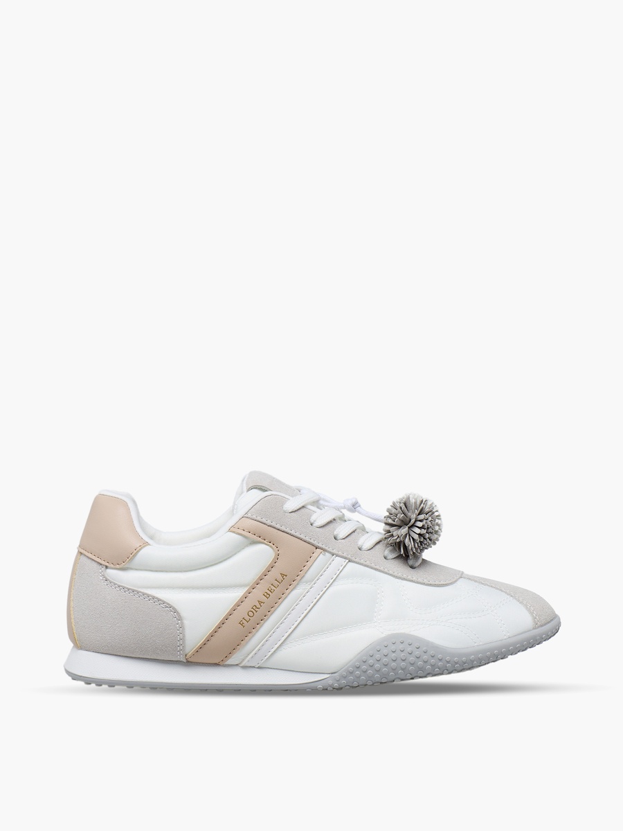 Women Pom-Pom Accent Ankle Sneakers
